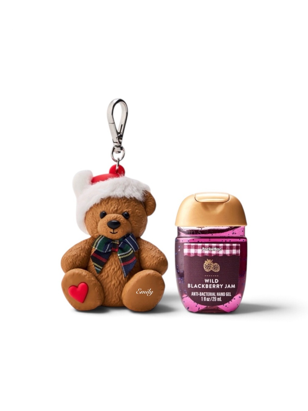 Bath & Body Works FESTIVE TEDDY BEAR PocketBac Holder Set 2026